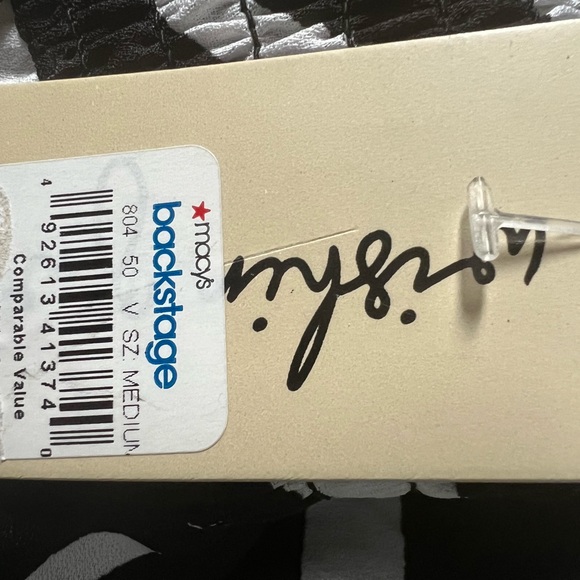 NWT WISHING WAVES ZEBRA DRESS FROM MACY’s BACKSTAGE SIZE MEDIUM - Picture 6 of 11